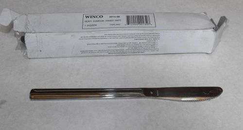 1 DOZ Winco 0014-08 HEAVY DOMINION DINNER KNIFE Table Flatware  FREE SHIP