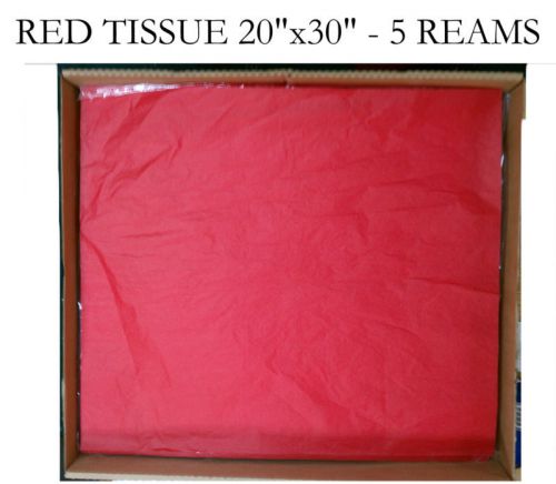 1 case  red tissue paper top quality 20x30&#034; 2300 sheets for sale