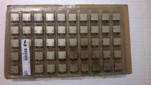 R879  Lot of 50 pcs RJHSE-3380 Shielded Modular Jack 8P8C Vertical Mount