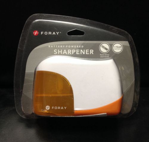 Foray Battery Powered Pencil Sharpener Orange