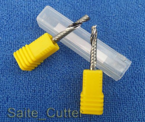 2 pcs Aluminum endmill single flute spiral CNC router bits 4mm 22mm