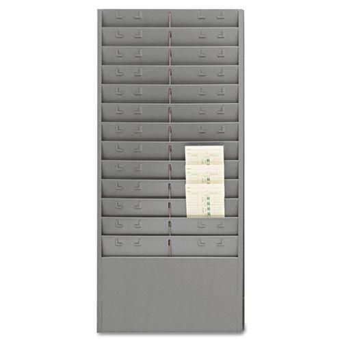 New mmf 27012jtrgy steel time card rack with adjustable dividers, six inch for sale