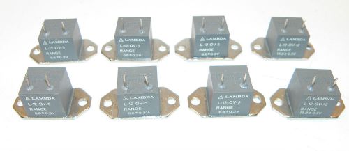 Lot of 8 Lambda Overvoltage Protector L-12-OV-5 Range 6.6v