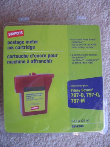 Staples postage meter red ink cartridge sip-k700 for sale