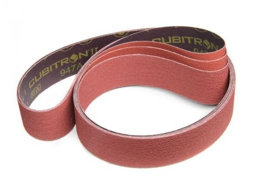 3M 947A Cubitron II 3/4&#034; x 18&#034; Grit Grade 80+ Pack of 50 Abrasive Belts 94710