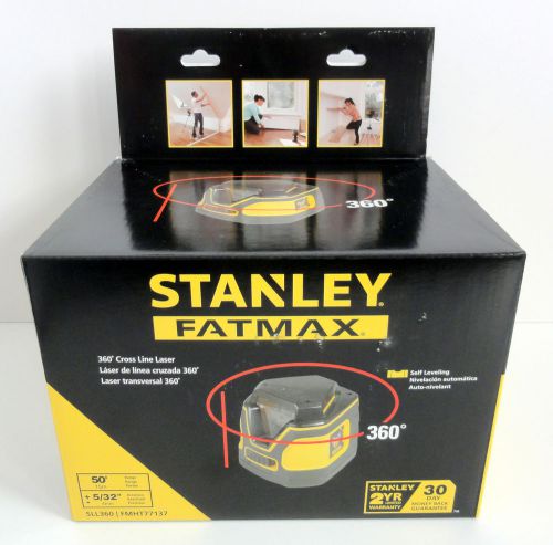 Stanley FatMax 360 Line Laser with Cross Line NEW IN BOX SLL360 - FMHT77137