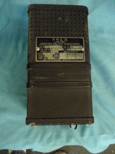 VINTAGE Sola  Constant Voltage Transformer 301995