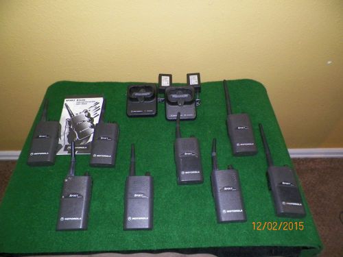 Lot of 8 various models motorola spirit mu21cv mv11c mu22cv radios, for sale