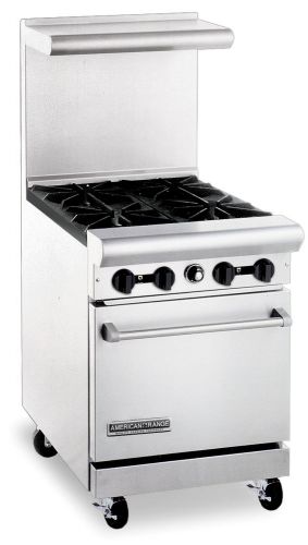 American Range AR-4, 24 inch Heavy Duty 4 Burner Gas Range, NSF