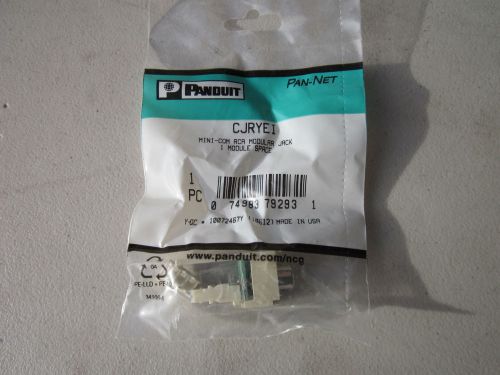 Lot of 18 Panduit Pan-Net CJRYEI Mini-Com RCA Modular Jacks - 1 Space NEW