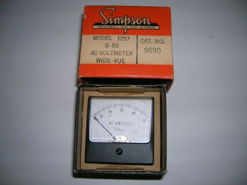 SIMPSON MODEL 1257 5-50 VOLTMETER