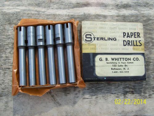 WHITTON STERLING PAPER DRILL BIT 7/16&#034; TYPE B 1-BIT