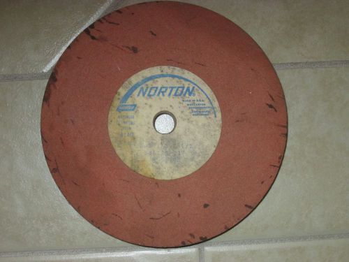 NORTON 6&#034; X 1/2&#034; X 1/2&#034; 220 GRIT POLISH SHARPING BENCH GRINDER STONE WHEEL VTG