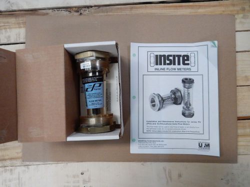 COLE PARMER 32211-24 INLINE AIR, WATER, N2, FLOWMETER 50 GPM 1&#034; NPT(F) NEW