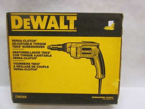 DeWALT DW268 Versa-Clutch Adjustable Torque TEKS Screwdriver-BRAND NEW