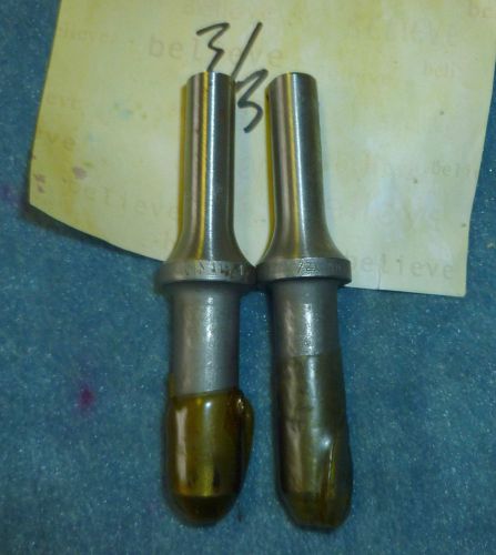 Lot of 2 AN470 3/32 Inch Rivet Set 401 Shank Martin 3&#034; Pneumatic