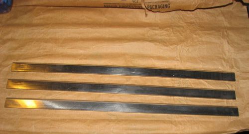 (3) 18-1/4&#034; x .827 x .165 HSS Wood Planer Blades fits Powermatic 180