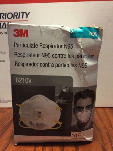 3M 8210V Disposable Respirator,N95,Standard,PK 10