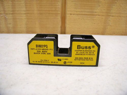 Lot of 10 bussmann fuse block bm6031pq 30 amp new in box for sale