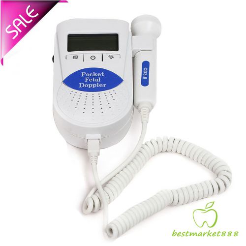 Sonoline B Pocket Fetal Heart Doppler Backlight LCD 3mhz Probe hand-held unit