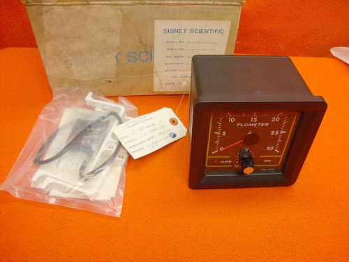 New Signet Scientific MK585 Flometer Flow Meter 0-30 gpm Lo Alarm Set point 1&#034;