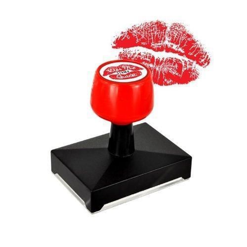 Lipstick kiss rubber stamp new for sale