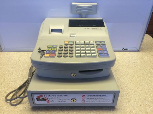 Royal Alpha 587 Cash Management System Cash Register