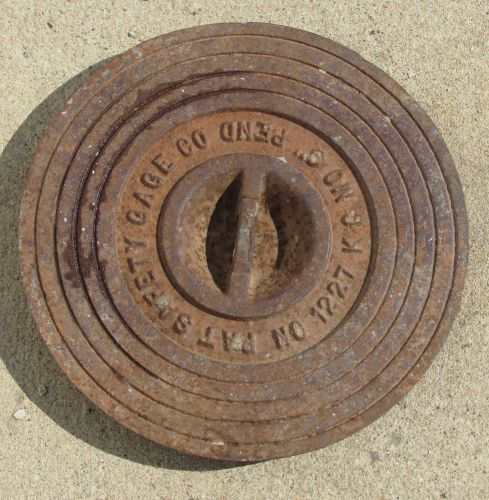 Vintage Cast Iron Water Meter Cover Kansas City