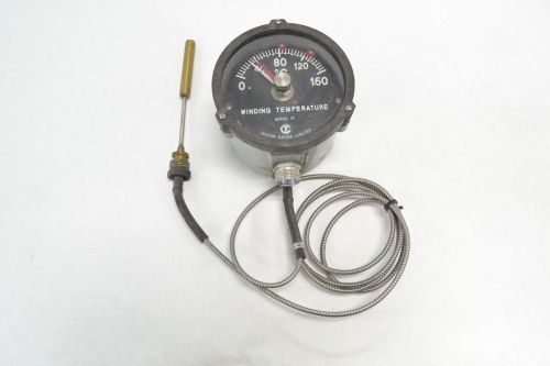 TESTON 5T WINDING INDICATOR TEMPERATURE 0-160C 4-1/2 IN GAUGE 6IN PROBE B273678