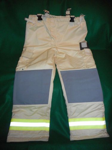 Bristol Safety Structural Fire Fighting White Apparel Pants 42T 1/05