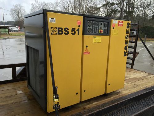 Kaeser BS 51 Commercial Air Compressor Low Hours Excellent Condition 195 CFM