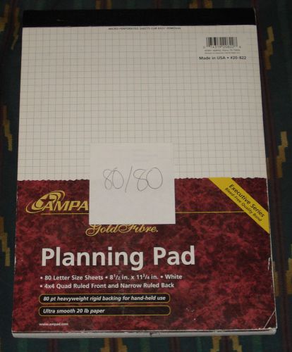 Ampad Gold Fibre Planning Pad 8.5 x 11.75 20# [80/80 pcs]