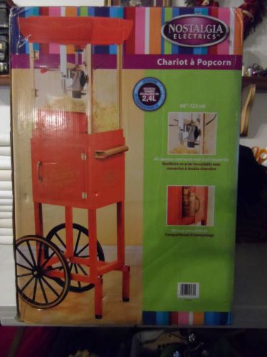 Old fashioned movie time theater popcorn kettle cart machine maker for sale