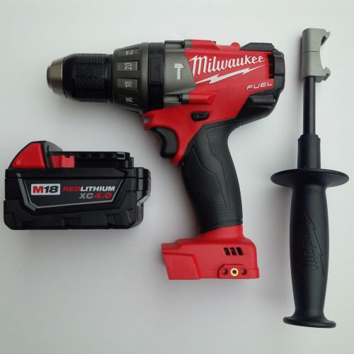 Milwaukee FUEL 2604-20 18V 1/2 Brushless Hammer Drill,48-11-1840 4.0 Battery M18