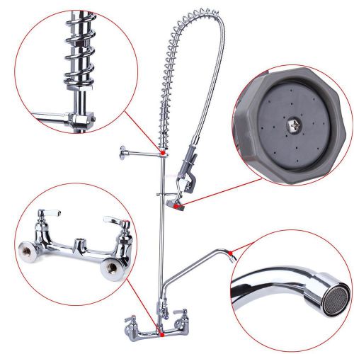 Kitchen Wall Mount Pre-Rinse Faucet W/ Add-On Faucet Kit Dish washing machine