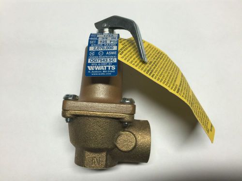 Watts Pressure Relief Valve 3/4 174A 125psi M3 / 3/4&#034; F x 3/4&#034; F