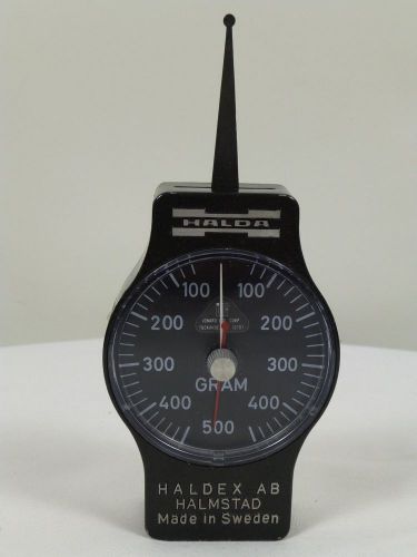 Halda Haldex Sweden AB Dynamometer Force Gauge 0-500 Grams