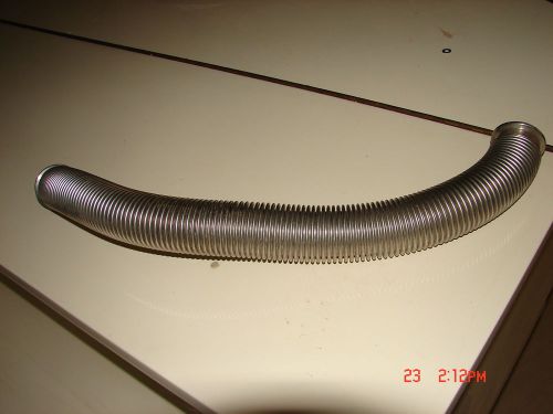 24&#034; Long High Vacuum SS KF40 Bellows Flex Pipe Hose