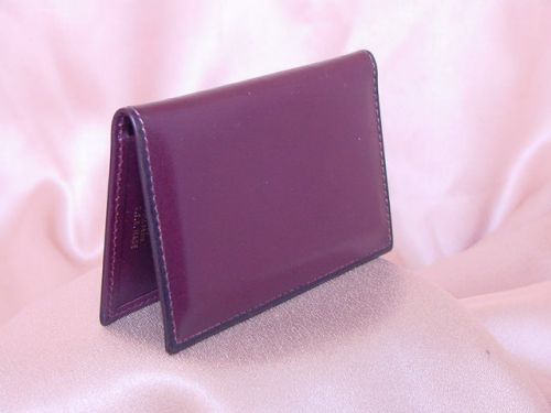 Bosca full grain brown leather business card pocket case nr for sale