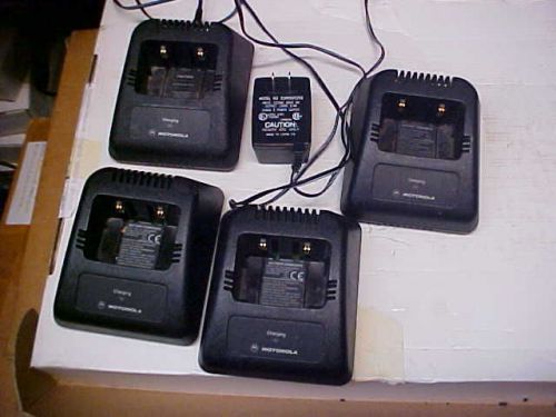 motorola gedi ht mts mtx slow charger slots 4ea &amp; 1ea adapter as lot tested s93