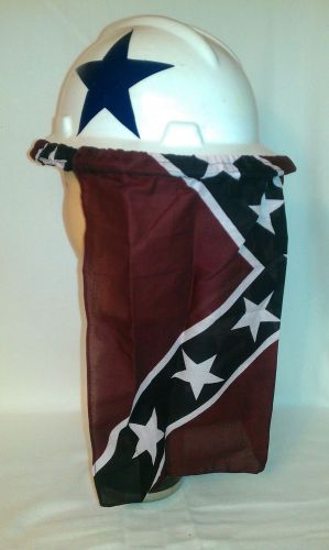 Hard hat neck shade sun protector confederate flag for sale