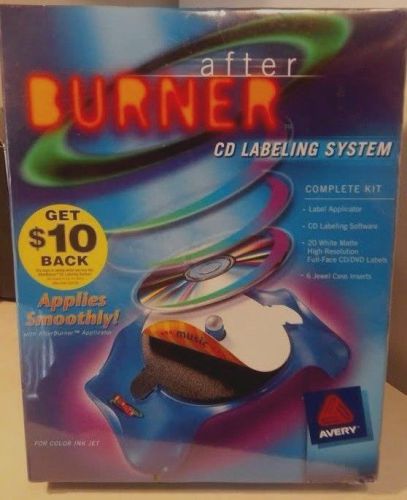 Avery After Burner CD/DVD Labeling System Complete Kit FACTORY SEALED NEW
