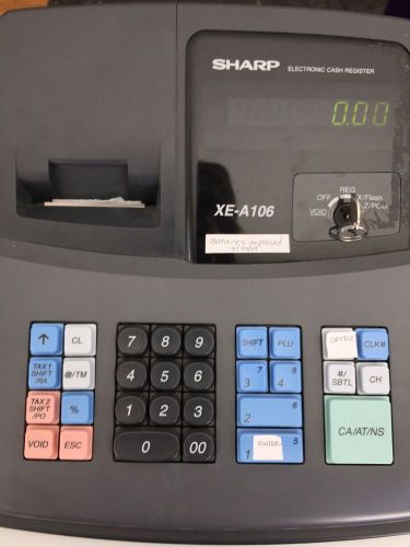 SHARP CASH REGISTER XE-A106 EXELLENT CONDITION