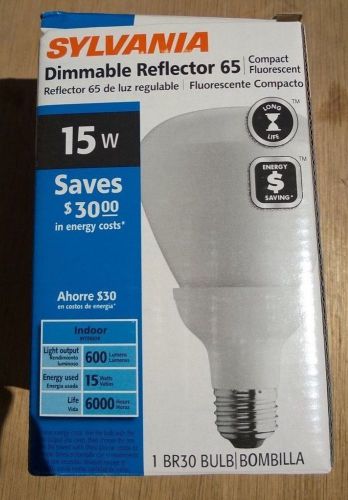 Osram sylvania dimmable reflector CFL15EL/BR30 15W Compact Flourescent bulb