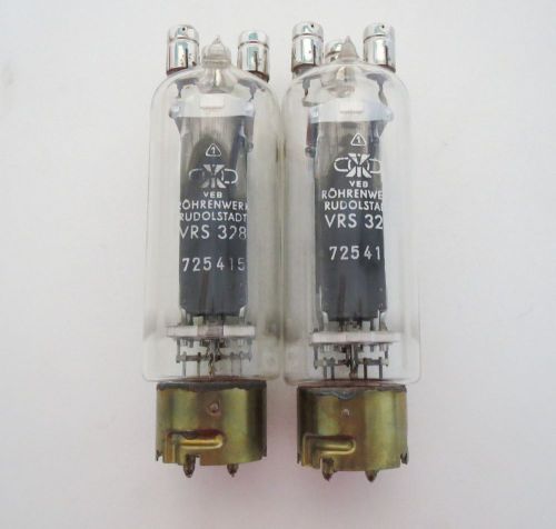 2 x Phonix Rontgenrohrenwerk VRS 328 Power Triode Tube Valve Rohre ??? ??? NOS