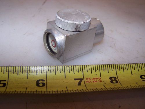 NEW GITS BROS MFG 1/2&#034; NPT ALUMINUM SITE GLASS LEVEL INDICATOR