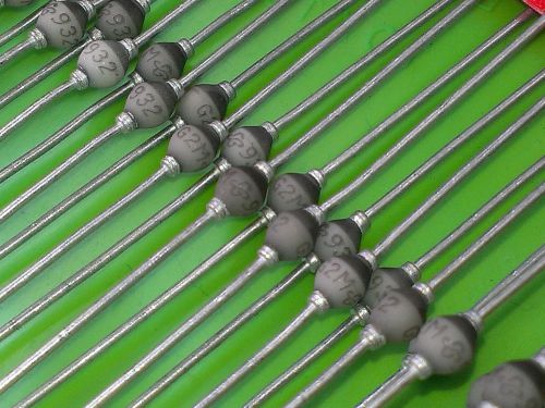 [50 pcs] Diodes G2M 2A 1000V case DO204AP solid glass body  General Semi.