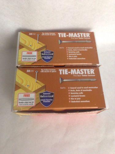 Tie Master Countersinking 6&#034; Galvanized Screws100 1828WQ.4C