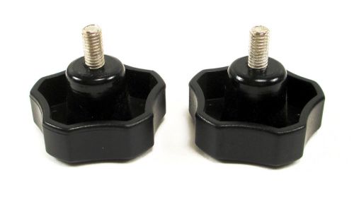 2 New Tightening Screw Adjustment Knobs - Gear Style Top