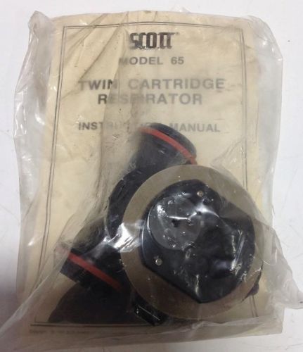 SCOTT TWIN CARTRIDGE RESPIRATOR MODEL 65 NIB